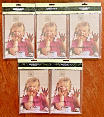 Clear Acrylic Magnetic Picture Frames 4 x 6 inch Lot Of 5 New Photo Refrigerator