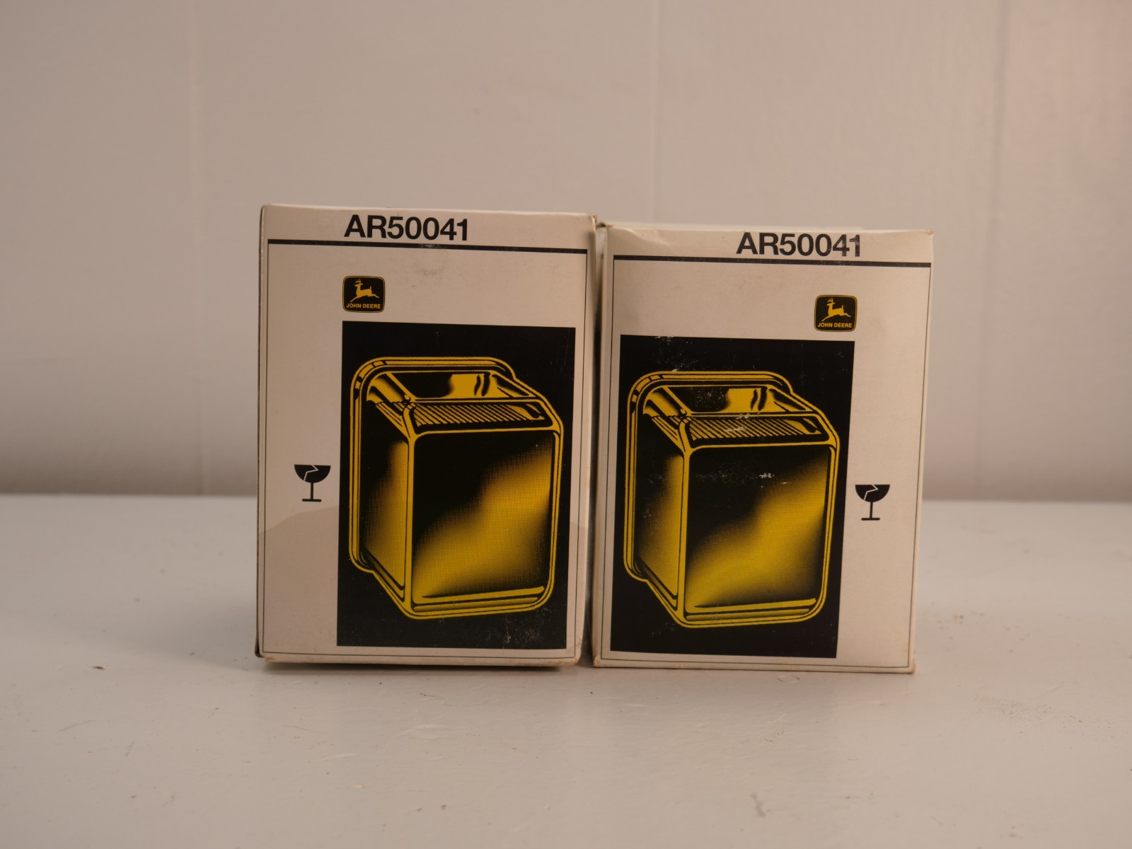 2Pcs Glass Box Fuel Filter John Deere 4020 4320 4430 4520 4630 AR50041 NOS