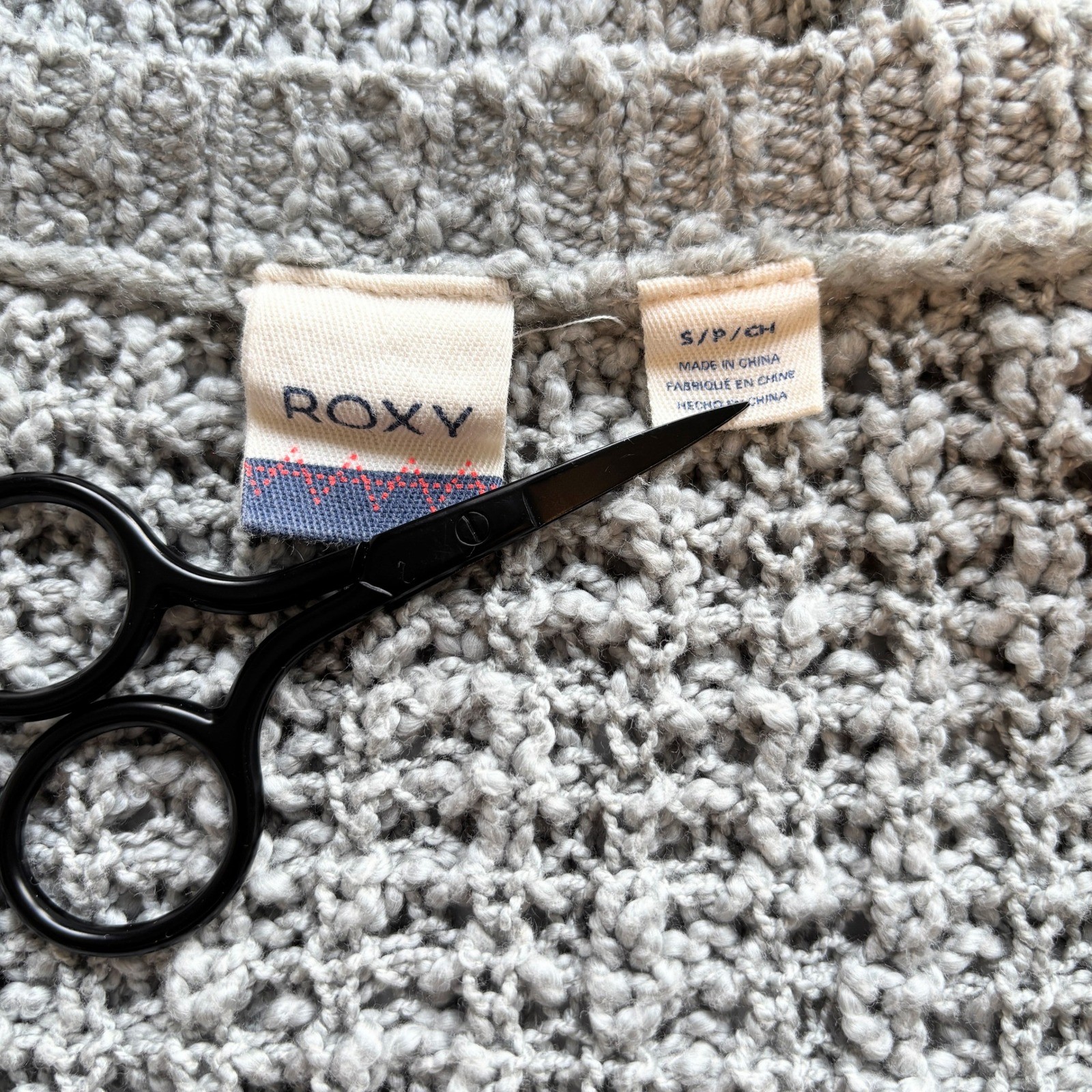 Roxy Open Knit Cardigan Button Front Cottagecore … - image 4