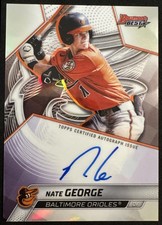 2025 Bowman's Best Nate George #B25-NG Best of Auto Refractor Orioles