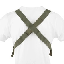 US M1950 Suspenders OD Green elastic w/ hooks for trousers pants qty 2