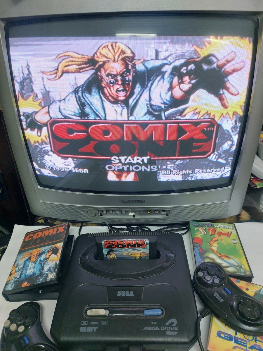 SEGA MEGA DRIVE　2　外箱の説明書あり SEGA MEGA DRIVE 2 外箱の説明書あり SEGA MEGA DRIVE 2 外箱の説明書あり