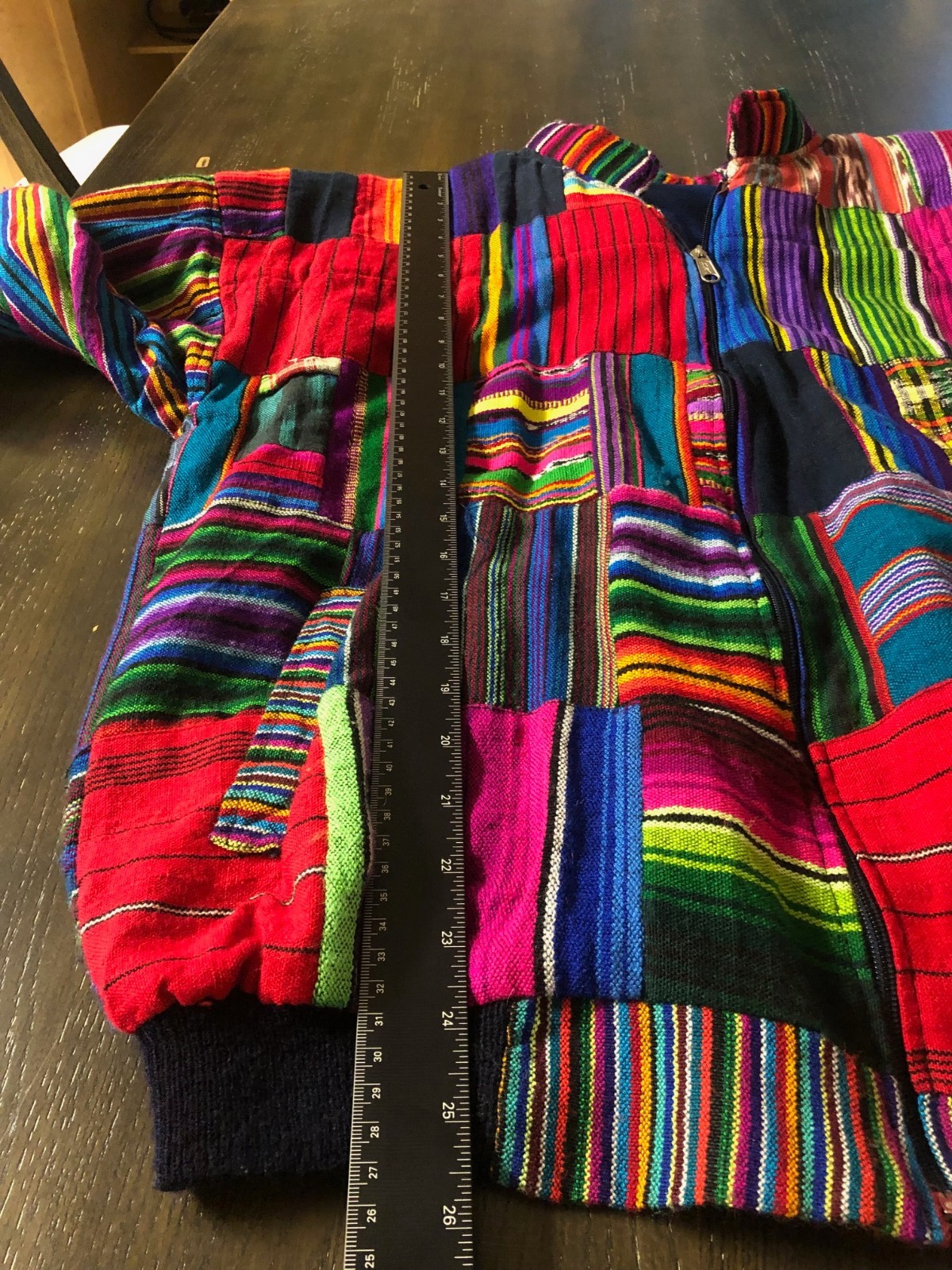 Guatamala patchwork bomber jacket 90s multicolore… - image 3