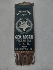 BRIGHTON IOWA WASHINGTON CO GAR CIVIL WAR VET GRAND ARMY REPUBLIC REUNION RIBBON