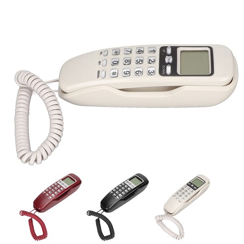 Telefon przewodowy Ponowne dializowanie Wyświetlacz LCD Mały przewodowy telefon stacjonarny do domu CB - Zdjęcie 16 z 31