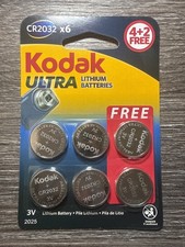 Kodak Ultra Lithium Batteries 3V CR2032 Pack of 6