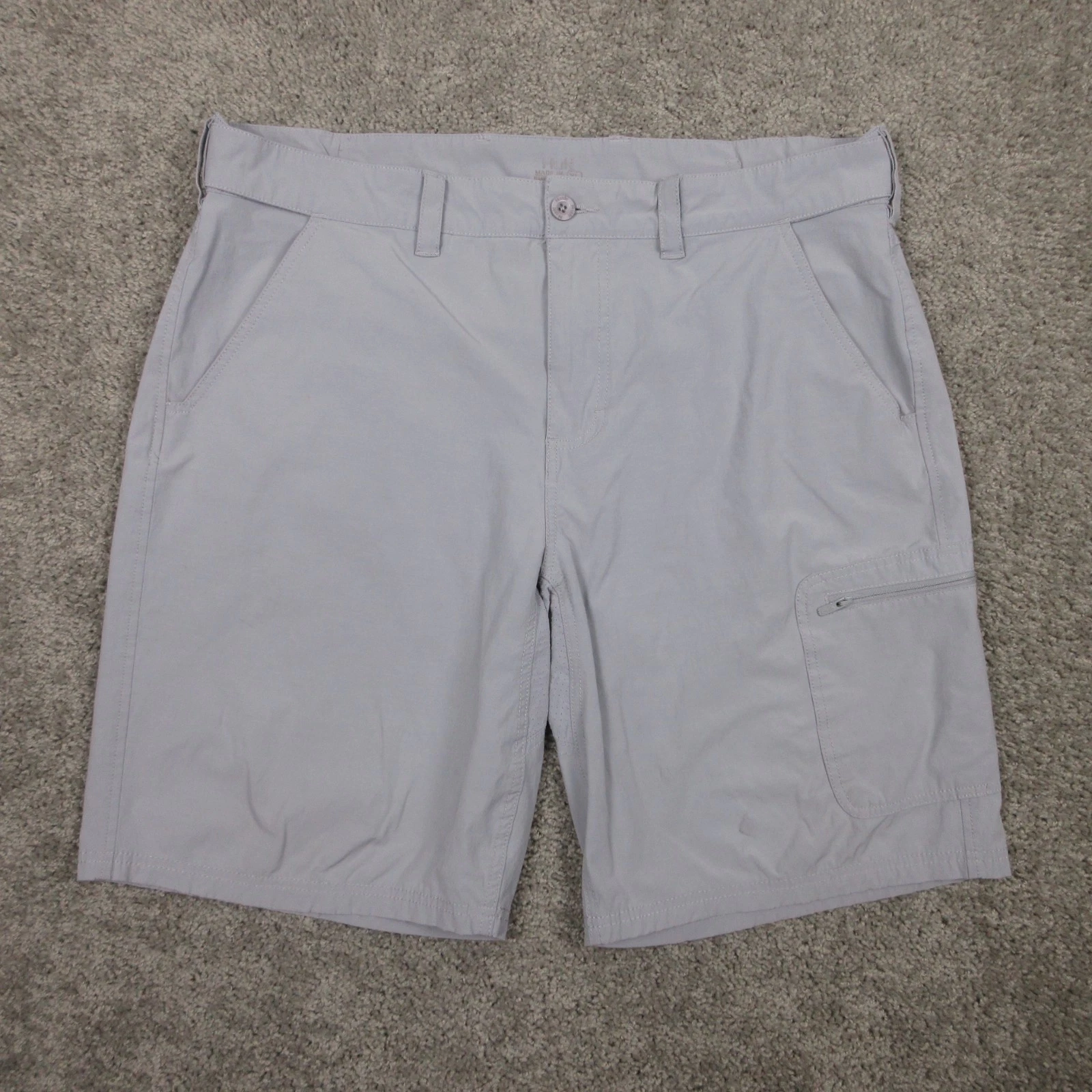 Huk Shorts Mens XL Gray Performance Fishing Outdoor Stretch Flex Cargo Pocket