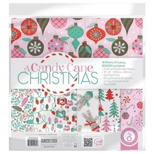 A CANDY CANE CHRISTMAS 12x12 Paper Pad -Tonic Studios - 18 Sheets Pink