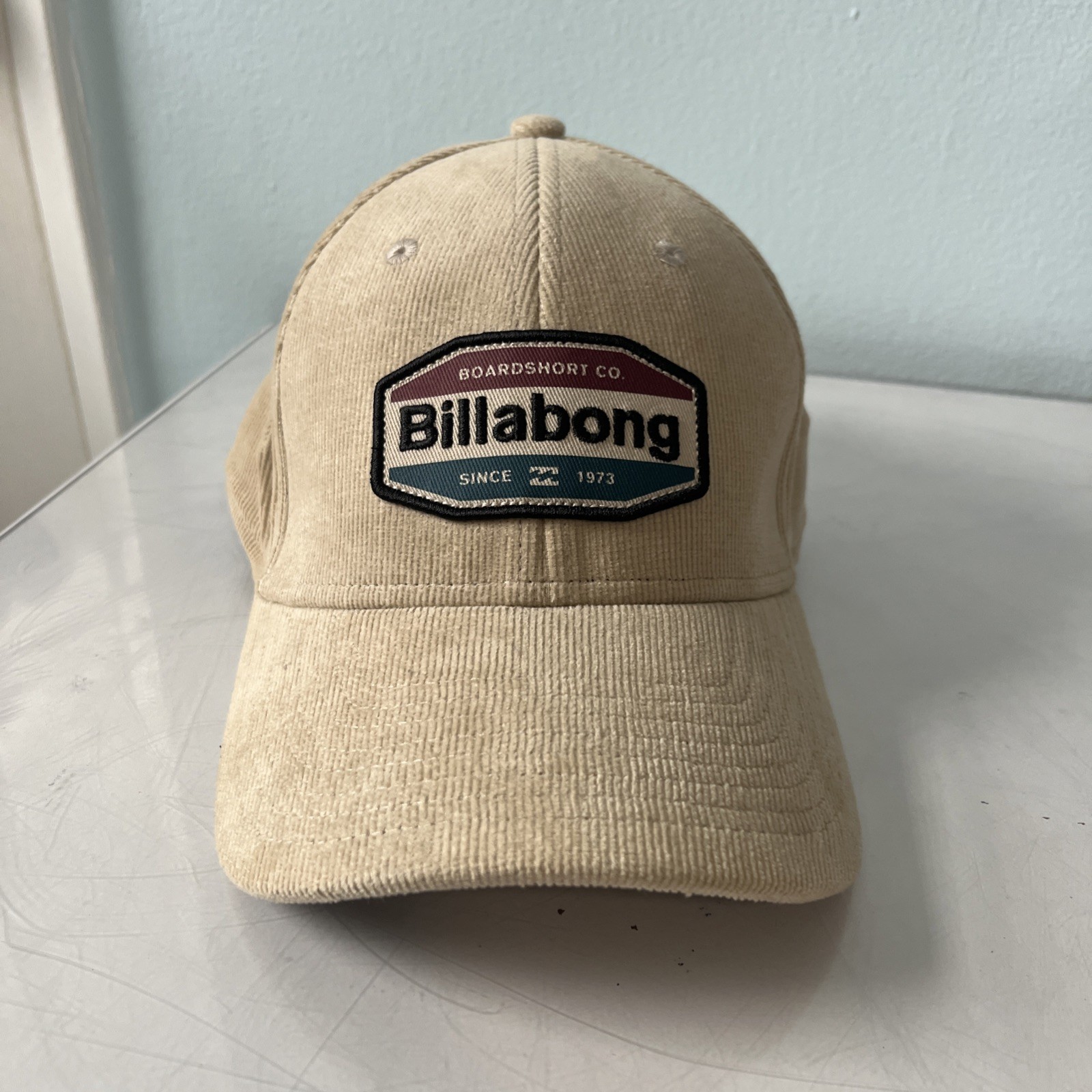 Billabong Elastic Fit Tan Corduroy Surf Hat