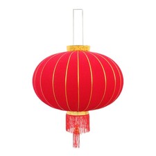 Chinesisches Neujahr Tuch Gl&uuml;ckslaterne Rote Laterne W / Quaste H&auml;ngende Dekor