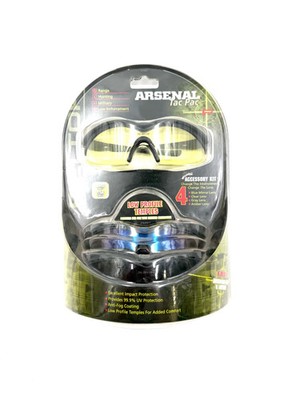 Peltor Arsenal Tac Pac Glasses - Blue, Clear, Gray and Amber Lens Colors