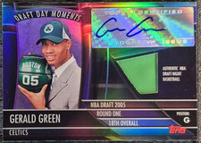 2005-06 Topps Big Game Draft Day Moments Hat /99 Gerald Rookie Auto RC