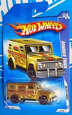Hot Wheels 2009 HW City Works #110 Armored Truck Gold Chrome w/ OH5SPs