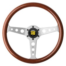 Momo For Indy Steering Wheel 350 Mm - Magoany Woodbrshd Spokes