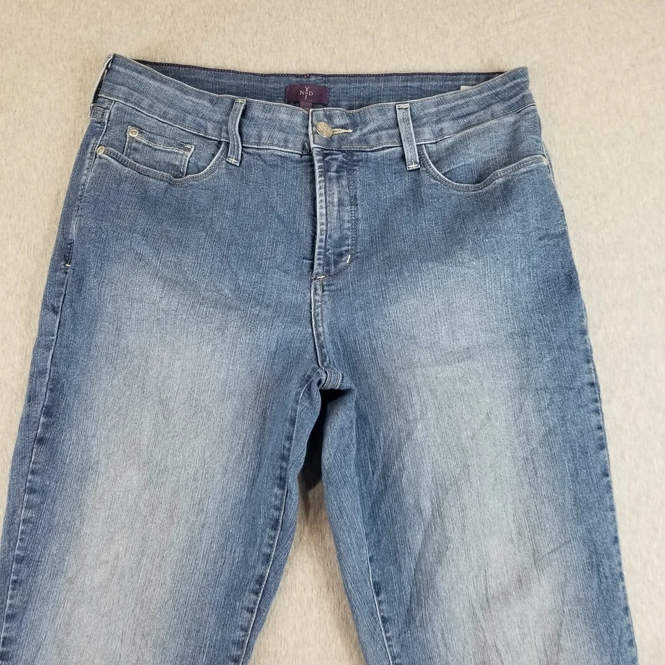 NYDJ Jeans Womens Sz 10 Straight MedWash Normcore Cute Trendy Comfy Stylish Nice - Image 2 of 4