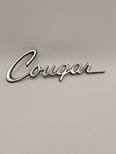 Vintage Mercury Cougar Metal Script Emblem Badge Oem C9wb-65291b62-a