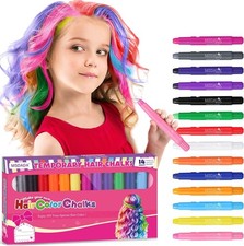 Hair Chalk for Girls Kids-14 Temporary Colors Hair Color Dye Washable Makeup Kit