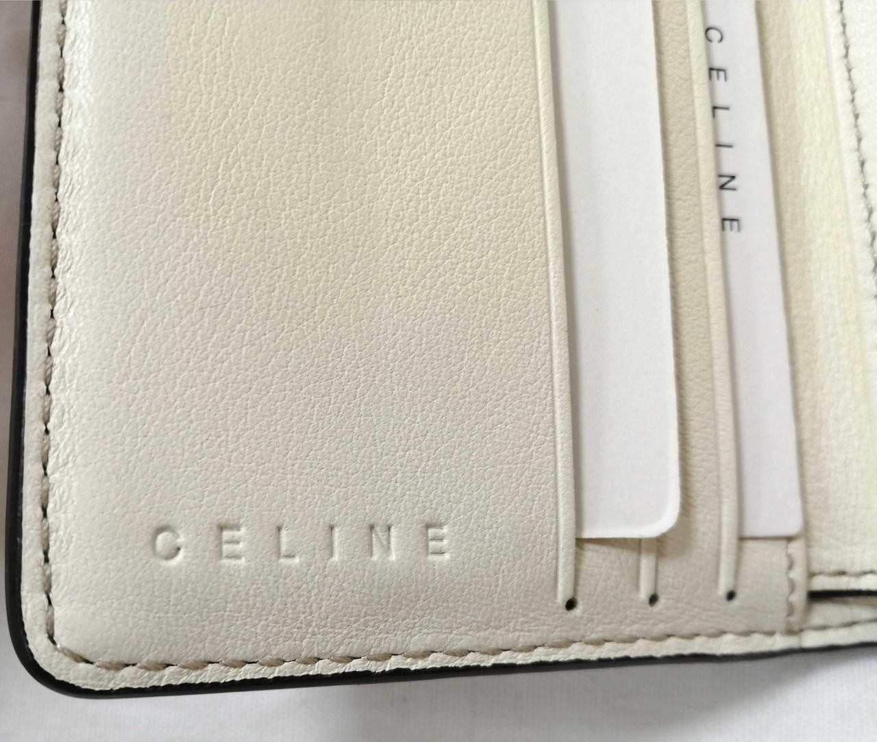 Macadam Pattern Folded Wallet Celine Model White … - image 14