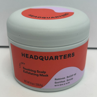 Headquarters Soothing Scalp Exfoliating Mask for Dry Scalp and Hair, Net wt 8 oz