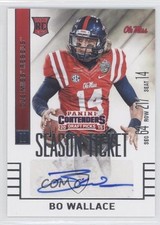 2015 Panini Contenders Draft Picks Auto Bo Wallace #156 Auto 3c4