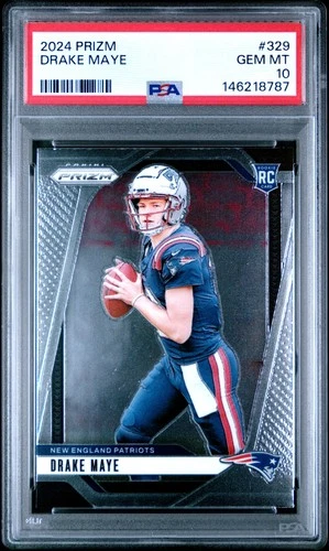 2024 PANINI PRIZM #329 DRAKE MAYE PSA 10