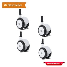 Smooth  Quiet 360  Rubber Baby Walker Wheels - 4 Pack, Protect Your Floors