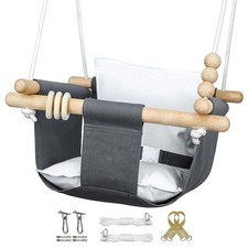 Baby Swing Outdoor and Indoor - Canvas Baby Swing 6 Months to 3 Years, Durable B