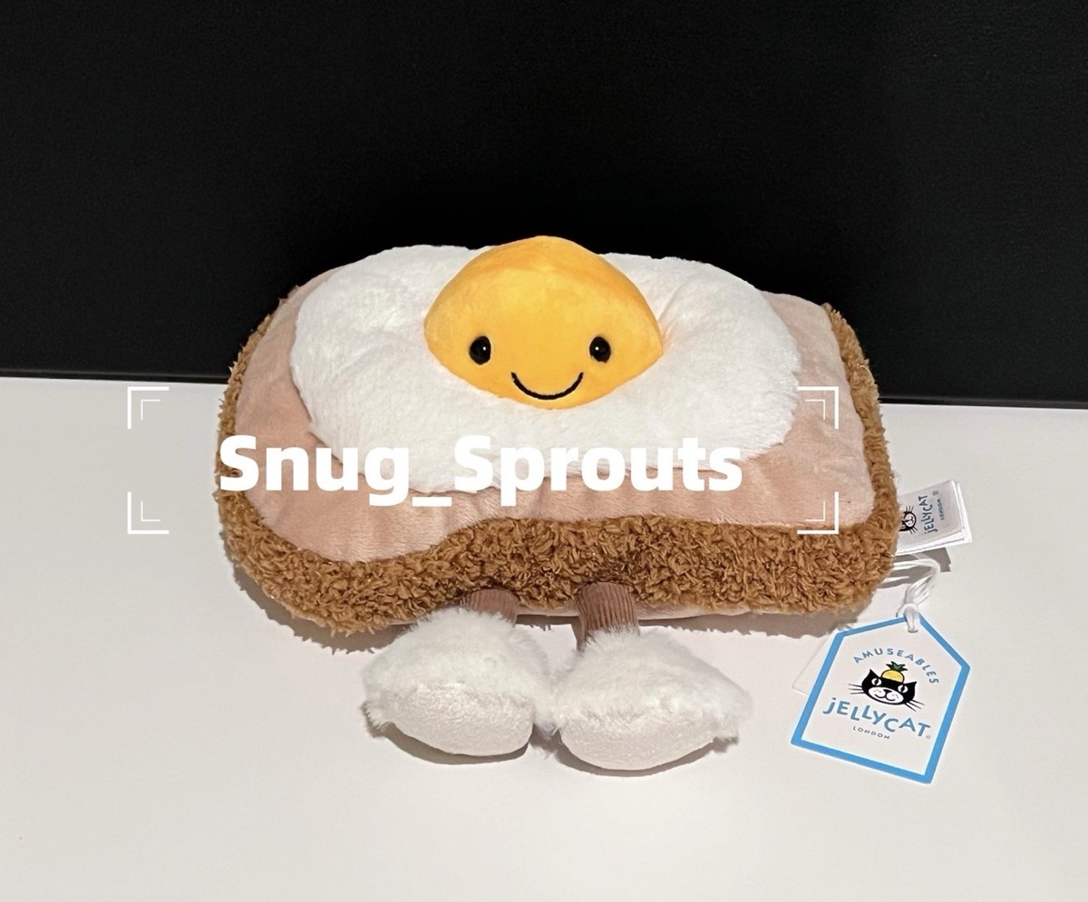 新作 jelly cat トースト パン Egg On Toast Amuseables Egglantine Egg on Toast - Official Jellycat