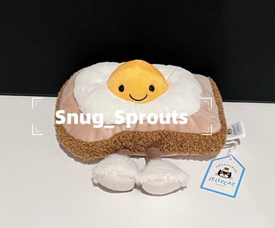 AUTHENTIC‼️NWT Jellycat amuseables egglantine egg on the toast