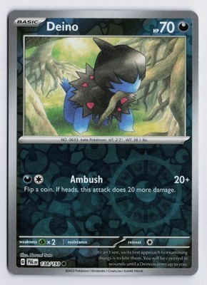 Deino - PAL #138/193 SV02: Paldea Evolved Reverse Holo LP