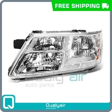 Headlights Left Side Factory Style Lamp Chrome for 2009-2020 Dodge Journey LH