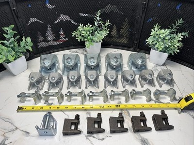 26 QTY! BULK MIX LOT- SC FNW Malleable Iron Beam Clamps W/ Lock Nut Heavy Duty