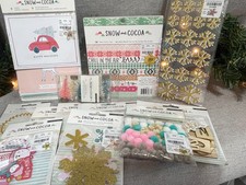 Crate Paper Snow and Cocoa Paper Pad Stickers Trees Tags Pockets Cards Frames