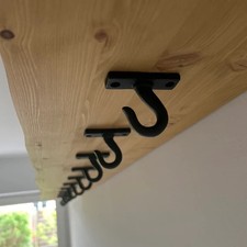 Tea & Coffee Cup Hooks Iron Under Shelf Mug Hanger Kitchen Storage great gift