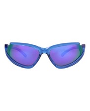 Balenciaga Unisex Shield/Wrap Blue Blue Violet Fashion Designer Eyewear
