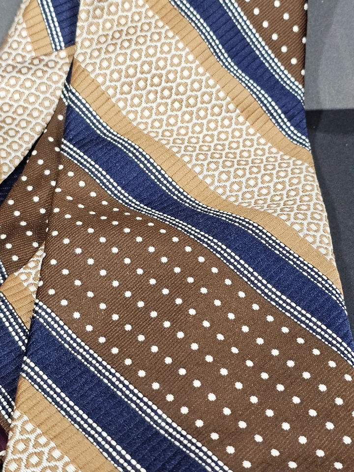 Vintage Bert Pulitzer Wide Striped Mens Necktie, 57" X 4.5" - Image 3 of 4