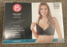 Bravado! Designs Signature Nursing Bra Sweet Pea Black Licorice 36D/DD