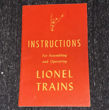 Lionel Instructions for Assembling Operating Lionel Trains Manual 1954 PB