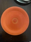1936 Vintage FIESTA PLATE 9 1/4" RADIOACTIVE RED ORANGE GLAZE LUNCHEON PLATE