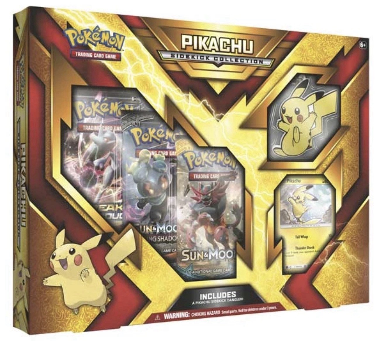 Pokemon Pikachu Sidekick Collection Box 2017 Sealed - XY and Sun and Moon Packs