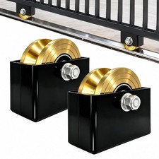 4'' Sliding Gate Rollers Wheel 2-Pack V Groove Gate Wheel, Heavy Duty Sliding...
