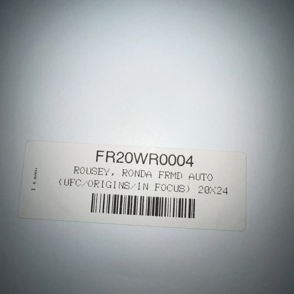 Подписанная фотография Ронды Роузи 20 X 24 в рамке с сертификатом подлинности - Изображение 4 из 4