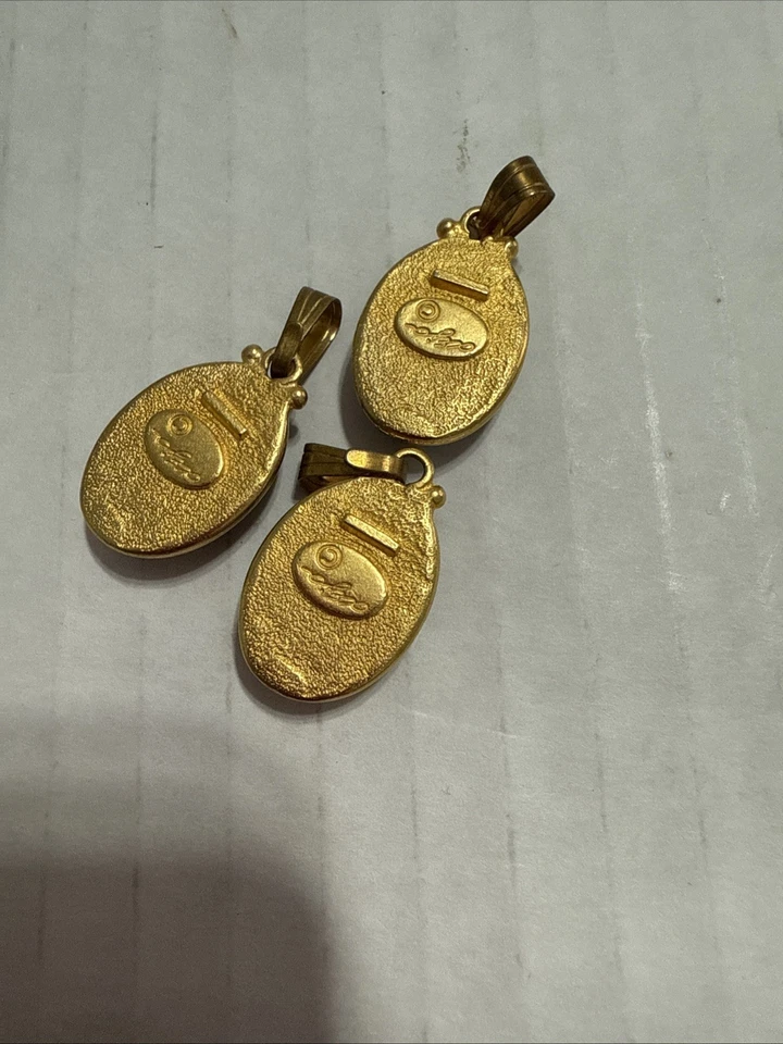 3 Lapis Lazuli Oval Shape Pendant - Изображение 3 из 4