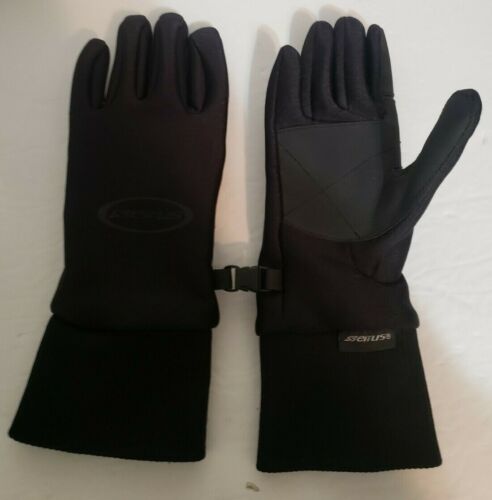 Seirus Innovation Womens All Weather Black Gloves Ladies Size Large Water Resist - Afbeelding 1 van 5