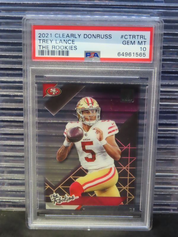 Trey Lance Panini Clearly Donruss the Rookies #CTRTRL Base