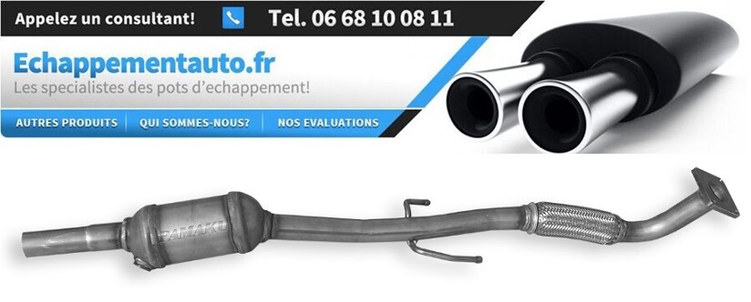 Catalyseur en acier inoxydable renforcé pour Polo III et Lupo motorisation 1.4