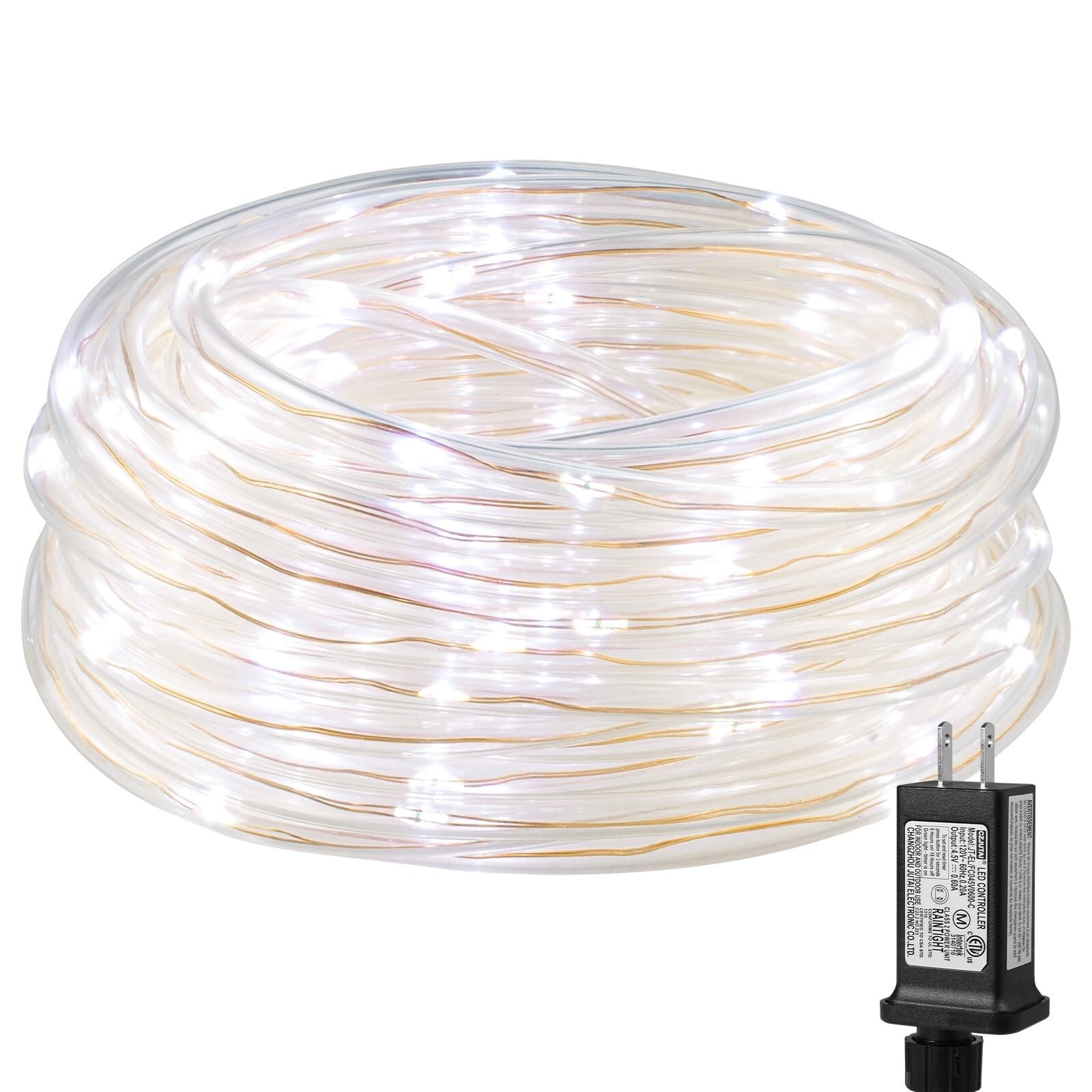 Lighting EVER Plug in Rope Lights with Small Tube, 1/4 in Pencil-Size, 100 LE...