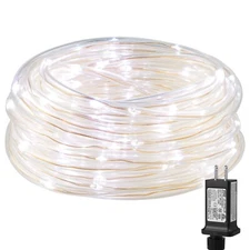 Lighting EVER Plug in Rope Lights with Small Tube, 1/4 in Pencil-Size, 100 LE...