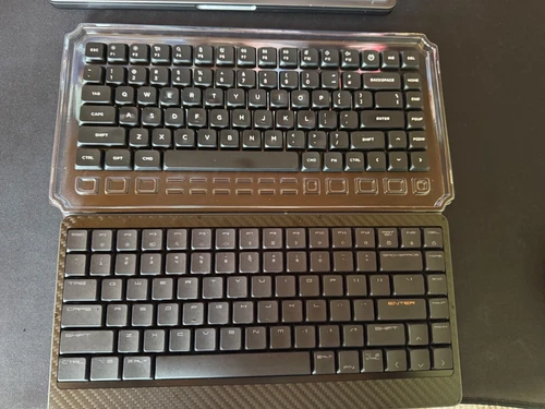 LOFREE Edge Mechanical Keyboard / Carbon Grey, with  Free Nuphy Keycaps