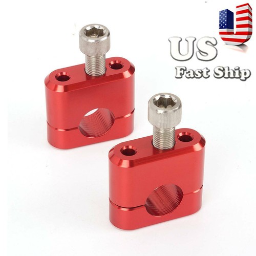 USA Stock 22mm Handle Bar taper Fat Bar Risers Mount Clamp Dirt Bike ATV Quad